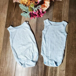 Kyle and Deena New York Baby Boy 3-6m Light Blue Bodysuit Bundle 2 pc NWOT